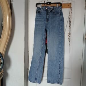 Zara Straight-Leg Women's Jeans - Light Blue Wash